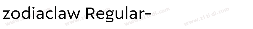 zodiaclaw Regular字体转换